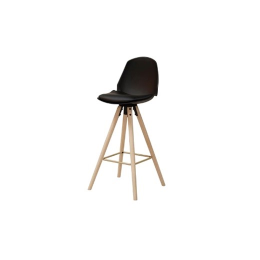 Bar stool Oslo soft - black