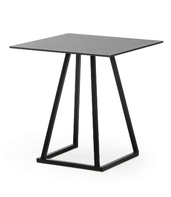 Leonardo 70x70 low table - black